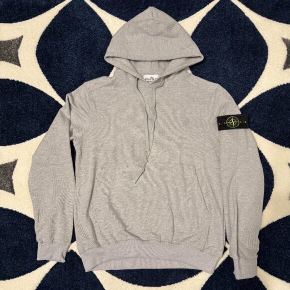 Stone Island Other - Stone Island Gray Patch Hoodie Size Large